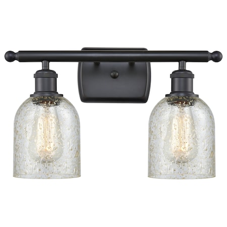 Innovations Lighting 2 Light Caledonia 16 Inch Bathroom Fixture, 689034 516-2W-BK-G259